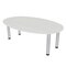 Skutchi Designs 45.25 in W, 71.5 in L, 29 in H, Engineered Wood Top, White HAR-BOVL-46X72-PT-WC - alternate 1